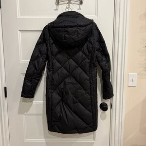 Michael Kors Black Hooded Down Coat